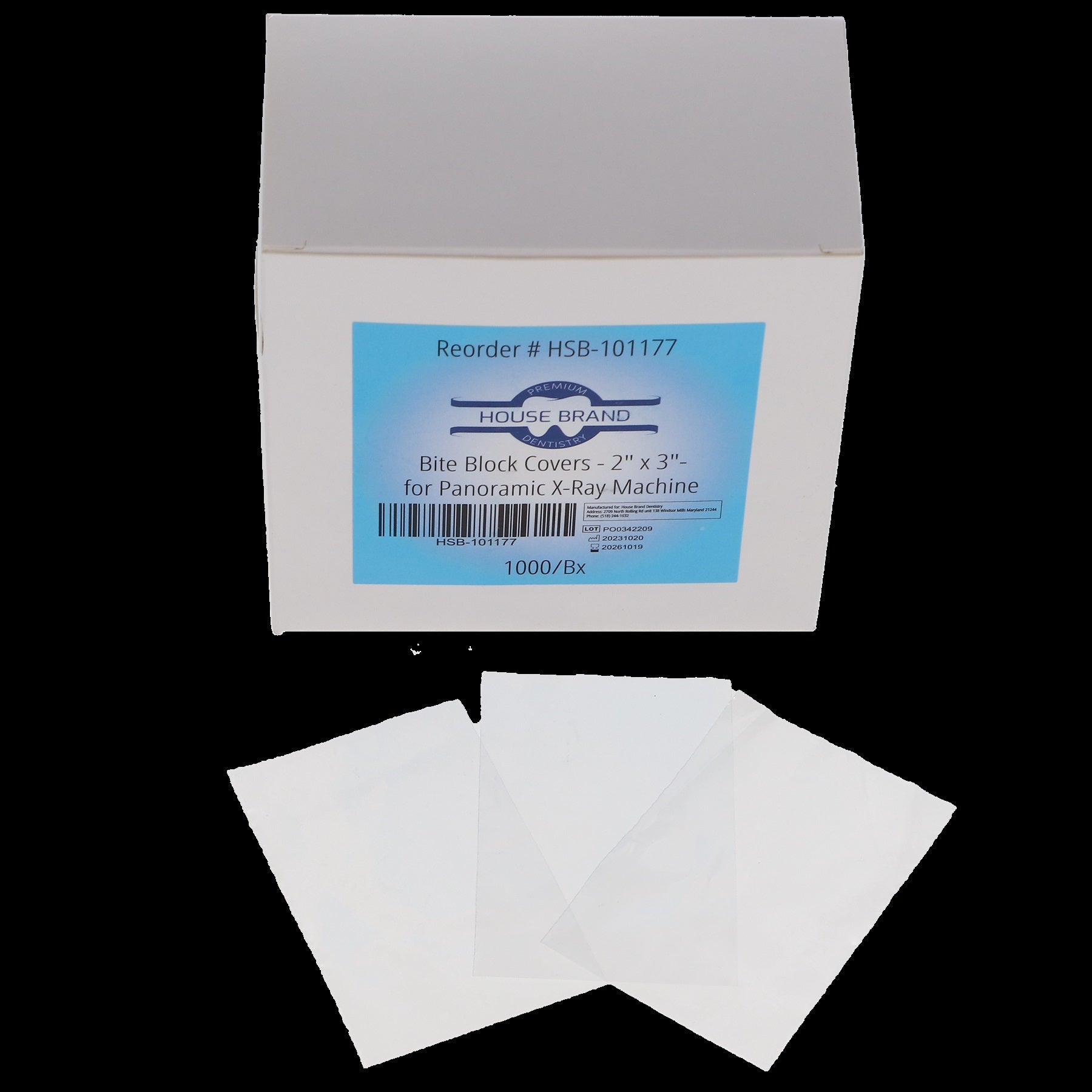 House Brand Dentistry 101177 HSB Bite Block Covers 2 House Brand Dentistry 101177 HSB Bite Block Covers 2